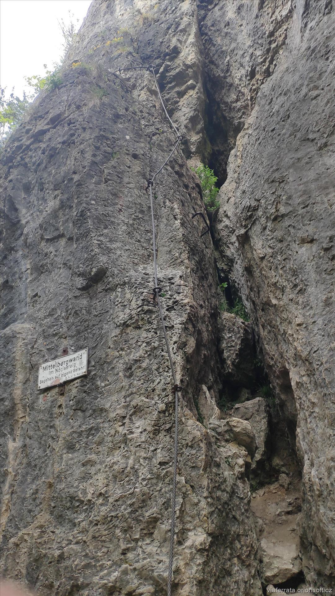 Mittelbergwand sestup